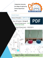 Weekly Report: Name of Student:-Class of Student: - Group B Name of Experiment: - 10/11