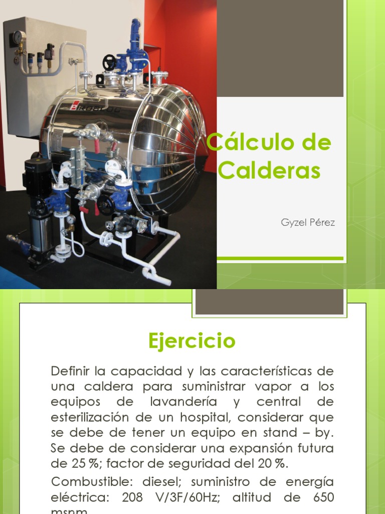Cálculo de Calderas PDF Vapor Gasolina