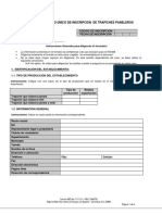 Formato Unico de Inscripcion de Trapiches Paneleros PDF