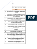 Errores en El Proceso de Recolección de La Información