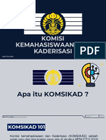 Sekolah Kaderisasi Komisi Kemahasiswaan Dan Kaderisasi MPM FTUI 2019