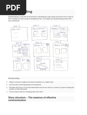Storyboarding