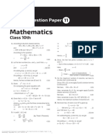 Mathematics: Sample Question Paper
