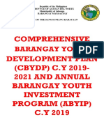 Comprehensive Development Plan (CBYDP) C.Y 2019-2021 and Annual Barangay Youth Investment Program (Abyip) C.Y 2019