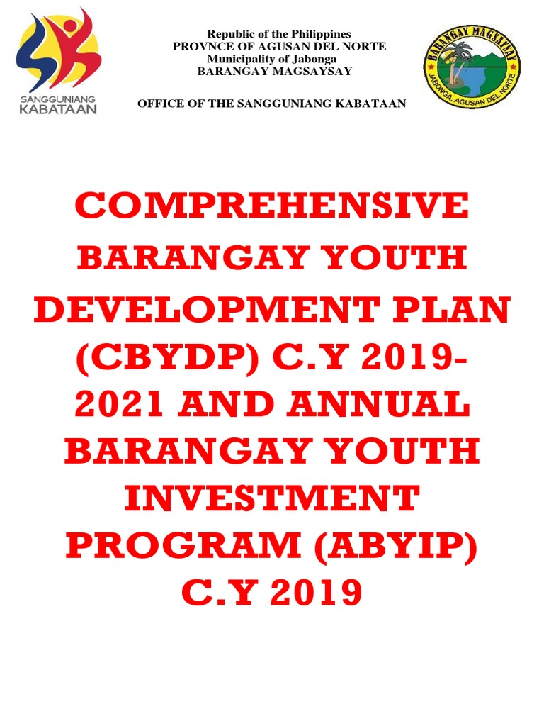 Comprehensive Development Plan (CBYDP) C.Y 2019-2021 and Annual ...