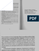 O Processo Político Na Primeira República e o Liberalismo Oligárquico.