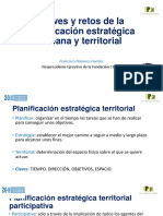 Claves y Retos de La Planificación Estratégica Urbana y Territorial