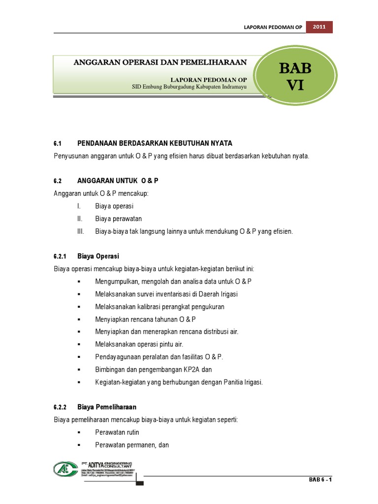 Bab 6 Anggaran OpDummy PDF