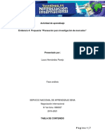 Evidencia 4 Propuesta Planeación para Investigación de Mercados