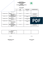 Plan of Activities GSP WEEK