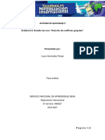 Evidencia 6 Estudio de Caso Solución de Conflictos Grupales