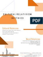 Cultural Relativism in Ethics