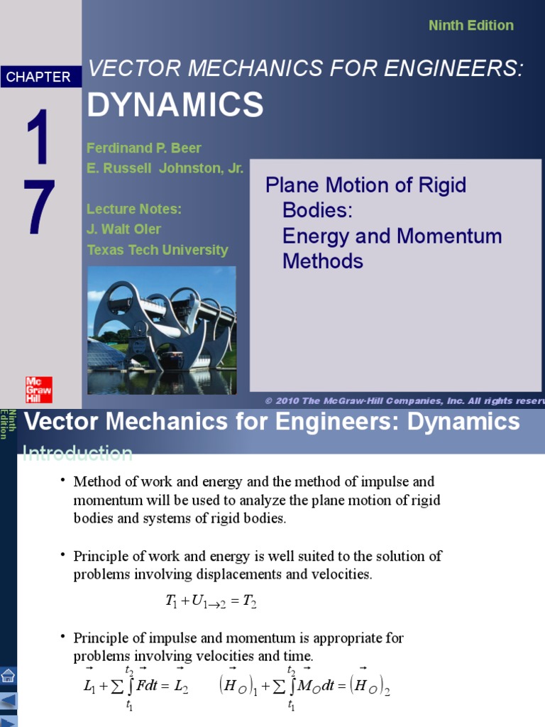 Chapter 17 Plane Motion of Rigid Bodies (Repaired) | PDF | Angular ...
