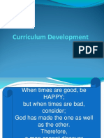 Curriculum Developmentproded