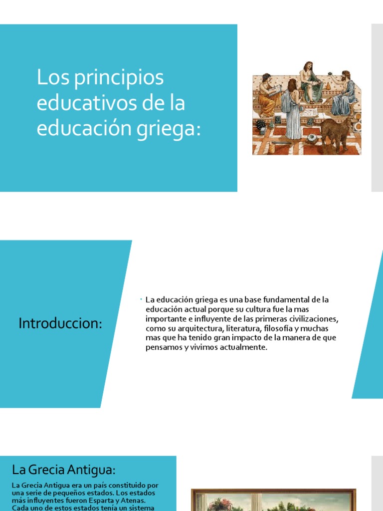 Principios Educativos de La Educación Griega | PDF | Antigua Grecia ...