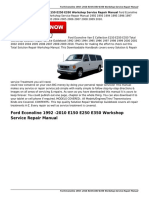 Ford Econoline 1992 - 2010 E150 E250 E350 Workshop Service Repair Manual