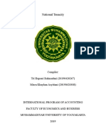 National Tenacity: Compiler: Tri Hapsari Rahmadani (20190420267) Mirza Khayhan Asyitiani (20190420308)