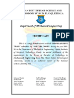 Department of Mechanical Engineering: Vijnan Institute of Science and Technology (Visat), Elanji, Kerala