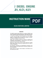 Isuzu Diesel Engine 4LB1, 4LC1, 4LE1: Instruction Manual