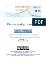 Resoconto Compliance in Banks 2010