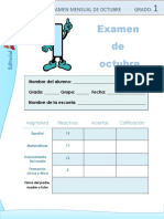 Examen 1ro. Primaria Oct19