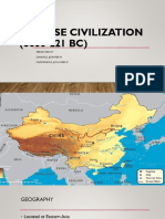 Chinese Civilization (6000-221 BC) : Presented By: Dimapilis, Jennifer M. Maghinang, Jan Angelo