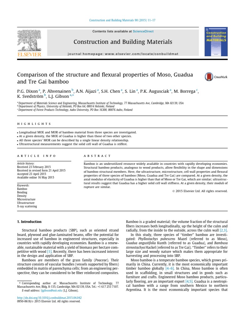 Construction and Building Materials | PDF | Young's Modulus ...
