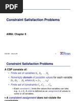 Constraint Satisfaction Problems: AIMA: Chapter 6