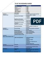 Parts of The Research Paper