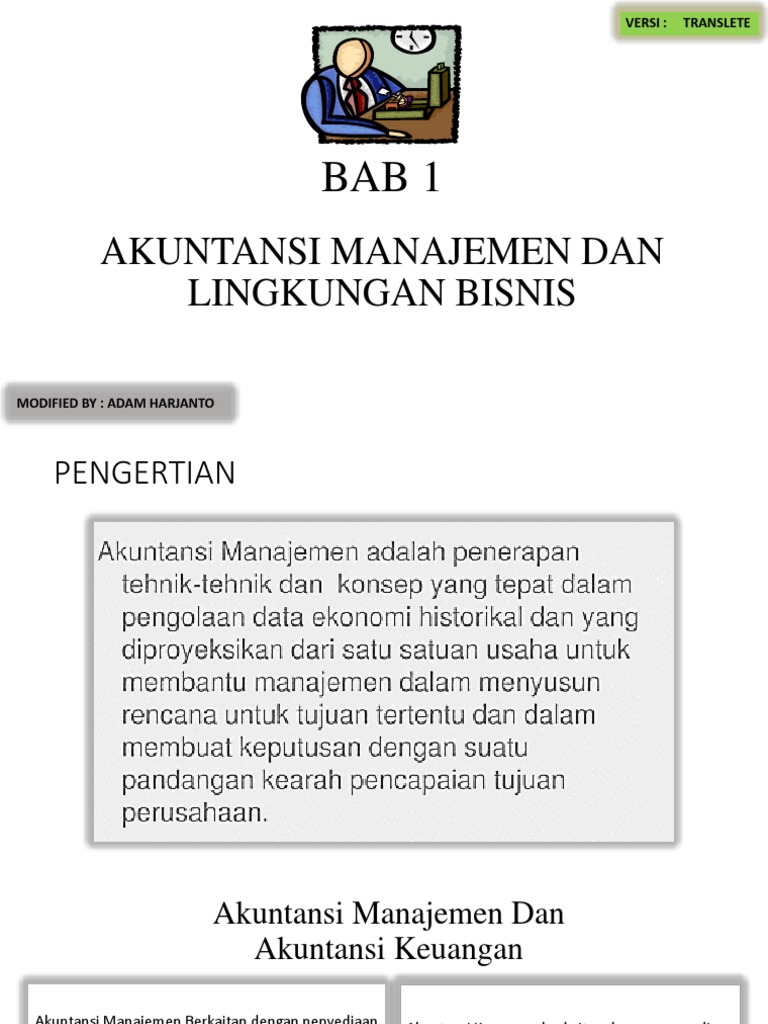 Akuntansi Manajemen Dan Lingkungan Bisnis Versi Translete