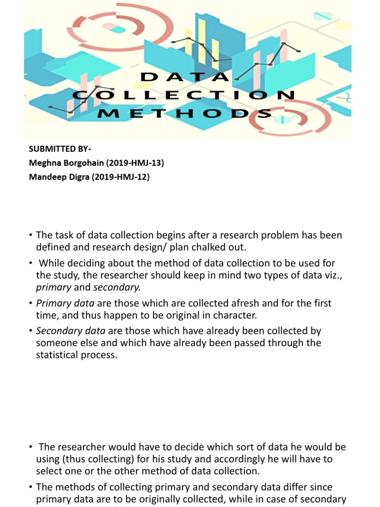 Method of Collection of Data | PDF | Survey Methodology | Questionnaire