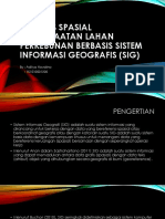 Analisis Spasial Pemanfaatan Lahan Perkebunan Berbasis Sistem Informasi