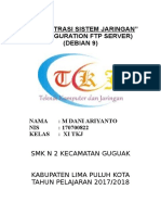 Tugas Dani (Laporan Pratikum FTP Server) Kls Xi TKJ