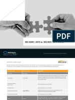 ISO 45001 2018 Vs ISO 9001 2015 Matrix EN - En.es