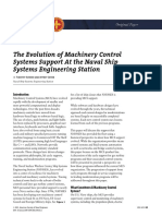 The Evolution of Machinery Control Systems Support at The Naval Ship Systems Engineering Station