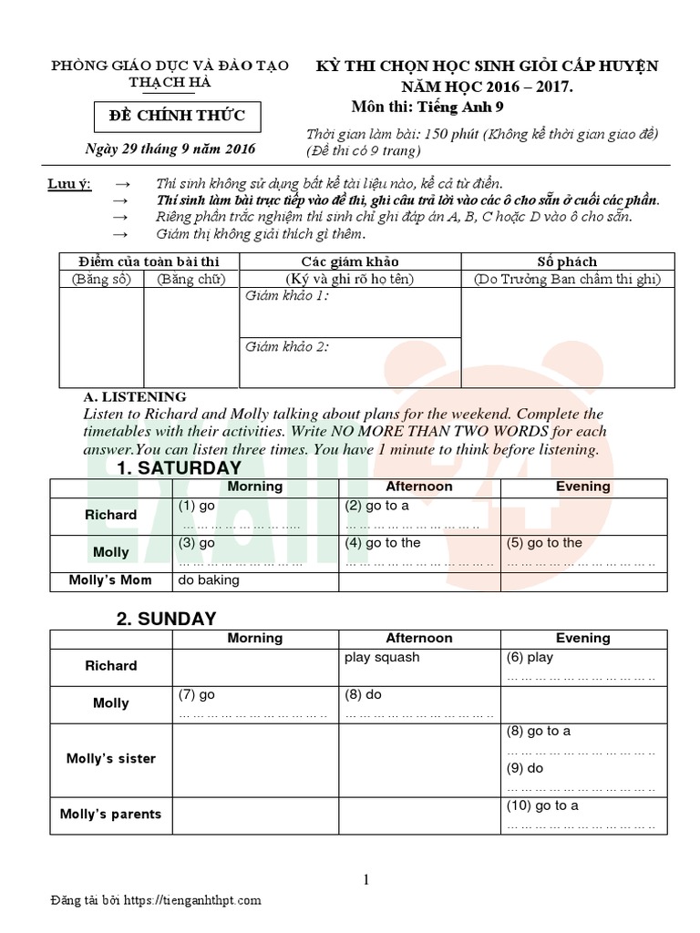 English Test for 9th Graders | PDF | Brand