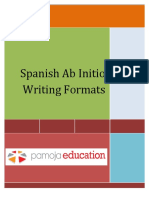 Spanish Ab Initio Writing Formats: Ype The Company Address