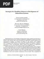 Strategies For Handling Failures in Development of Is