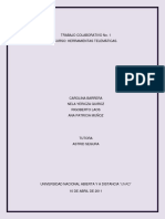 Trabajo Colaborativo No. 1 Curso: Herramientas Telemáticas