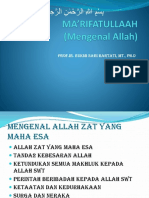 MA'RIFATULLAAH (Mengenal Allah)