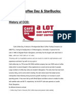 Cafe Coffee Day & Starbucks:: History of CCD