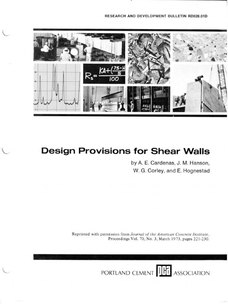 ACI Design Provisions For Shear Walls PDF | PDF | Strength Of Materials ...
