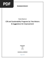 Project Report On CSR | PDF | Corporate Social Responsibility ...