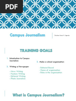 Campus Journalism Training