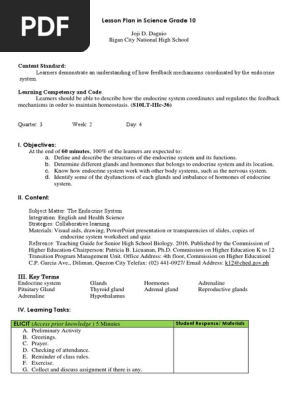 Lesson Plan on Endocrine System (4) - Joji.docx