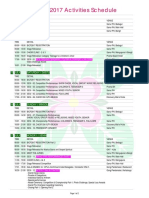 Bicf2017 - Rundown Schedule Per Day - For Participant