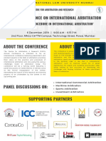 International Arbitration Conference - MNLU Mumbai - 6 December PDF