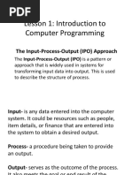 Lesson 1 Programming