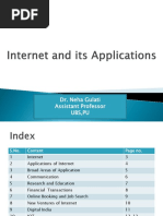 Internet and Its Applications