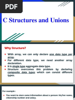 C Structures and Unions